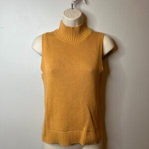 GAP Knit Ribbed Sleeveless Turtleneck Tank (S)